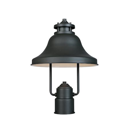 Designers Fountain Bayport Dark Sky 1-Light Bronze Steel Line Voltage Outdoor Weather Resistant Post Light 31336-BZ